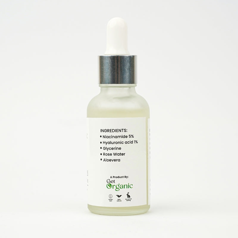 iacinamide Skin Serum with packaging – 100% organic skincare in Pakistan 